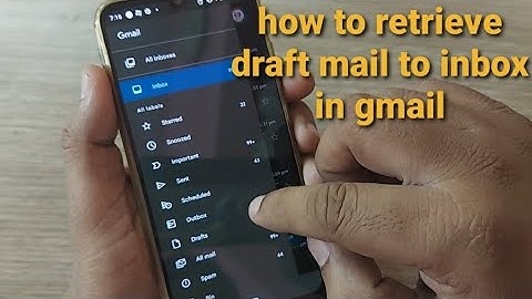 how to retrieve mail to inbox from draft in Gmail | #gmail