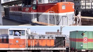 現役で働く国鉄機　名古屋港線DE101592 1557 名古屋臨海鉄道ND55216（国鉄DD13225）