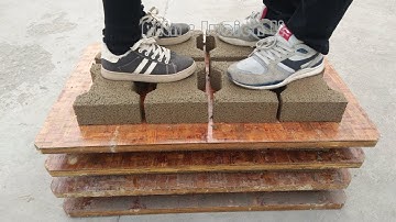 QT40 1 manual concrete block making machine, manual I paver block machine