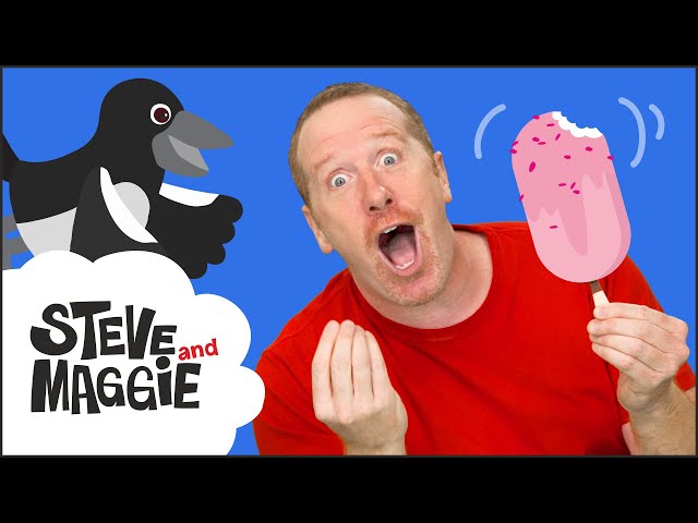 Ice Cream and Healthy Food for Kids from Steve and Maggie | Fruit for Children from Wow English TV