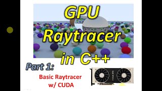 GPU Raytracer in C++ Part 1: Simple Raytracer Using the GPU screenshot 2