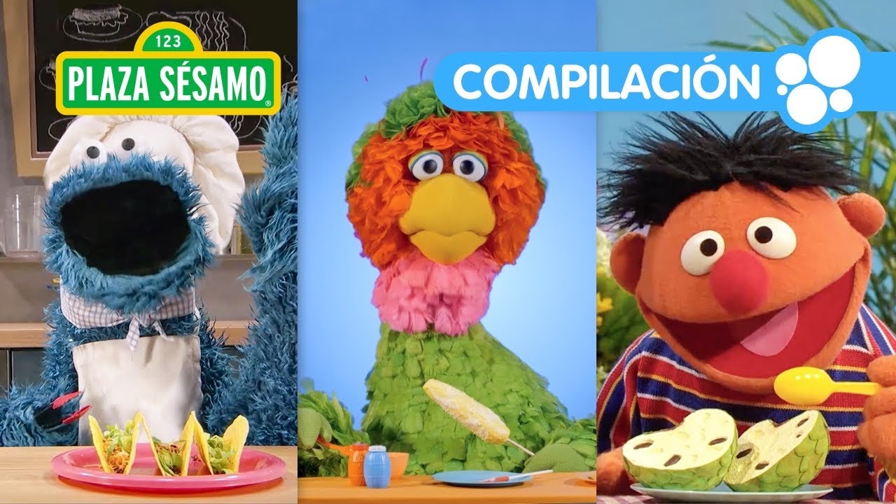 Plaza Sésamo: ¡Día de baile y comida divertida con Elmo! Aprende de frutas y verduras | Compilación