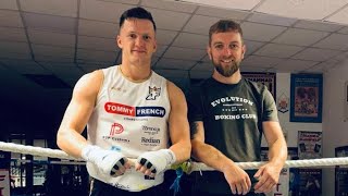 New addition to the stable James Freeman on pads with Iain Mahood