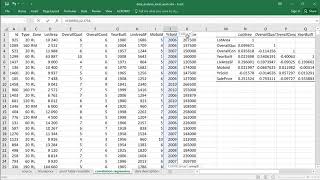 2.3.1 Correlations (1/3) using CORREL() and the Data Analysis Add-in
