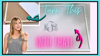 How To Make A Custom Fabric Cork Board | DIY Cork Board | Dorm Room Decor | The Craf-T Home