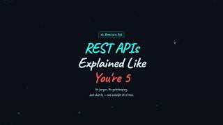 What is an API | REST APIs Explained Simply | Finally Makes Sense