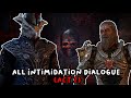 Baldur's Gate 3 All Intimidation Dialogue (Act 2)
