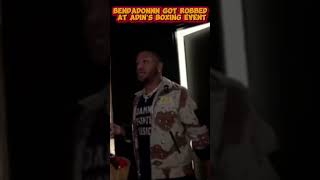 BenDaDonnn got robbed at Adin ross’s boxing event #bendadonnn #adinross #boxingevent
