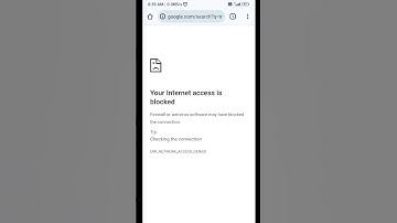 your Internet access is blocked/internet access blocked #chrome