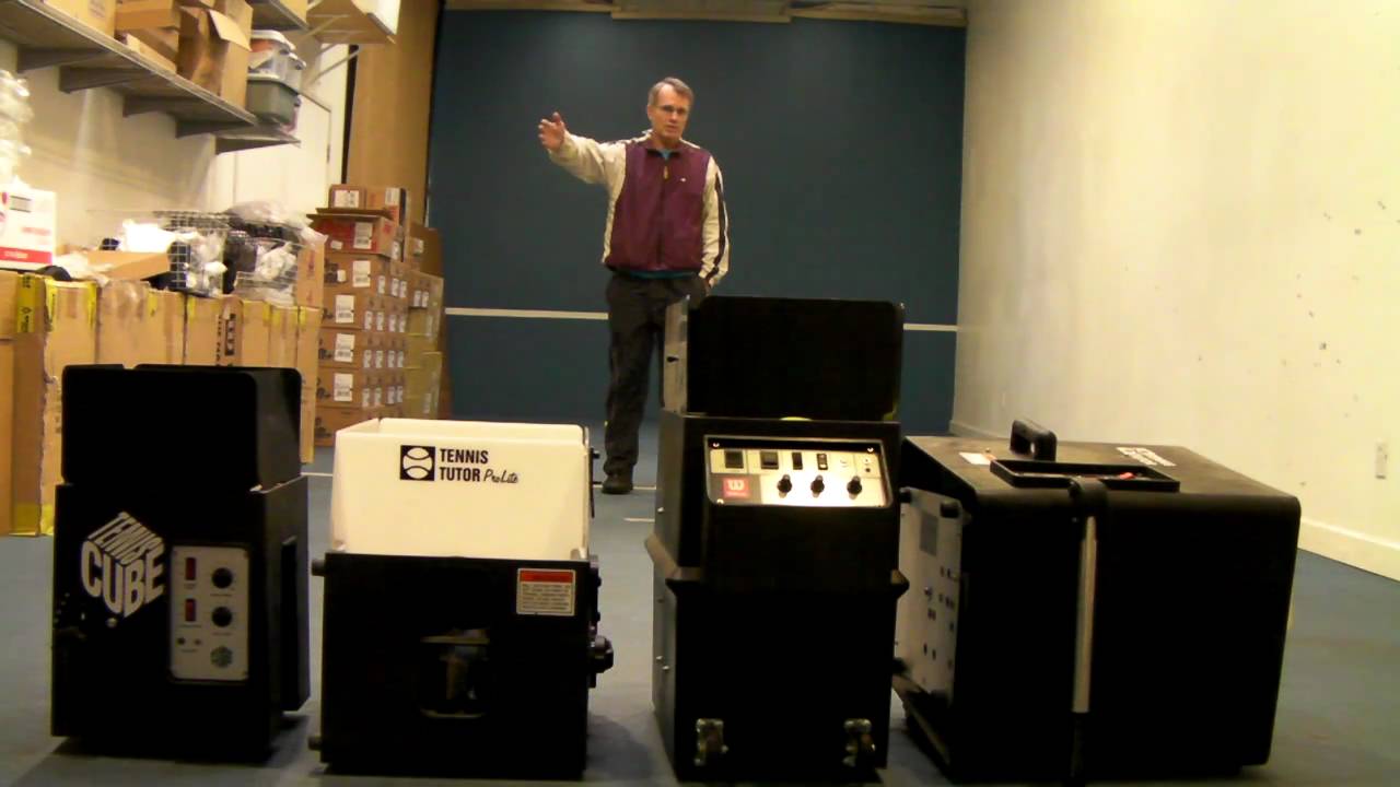 How to Pick a Tennis Ball Throwing machine YouTube