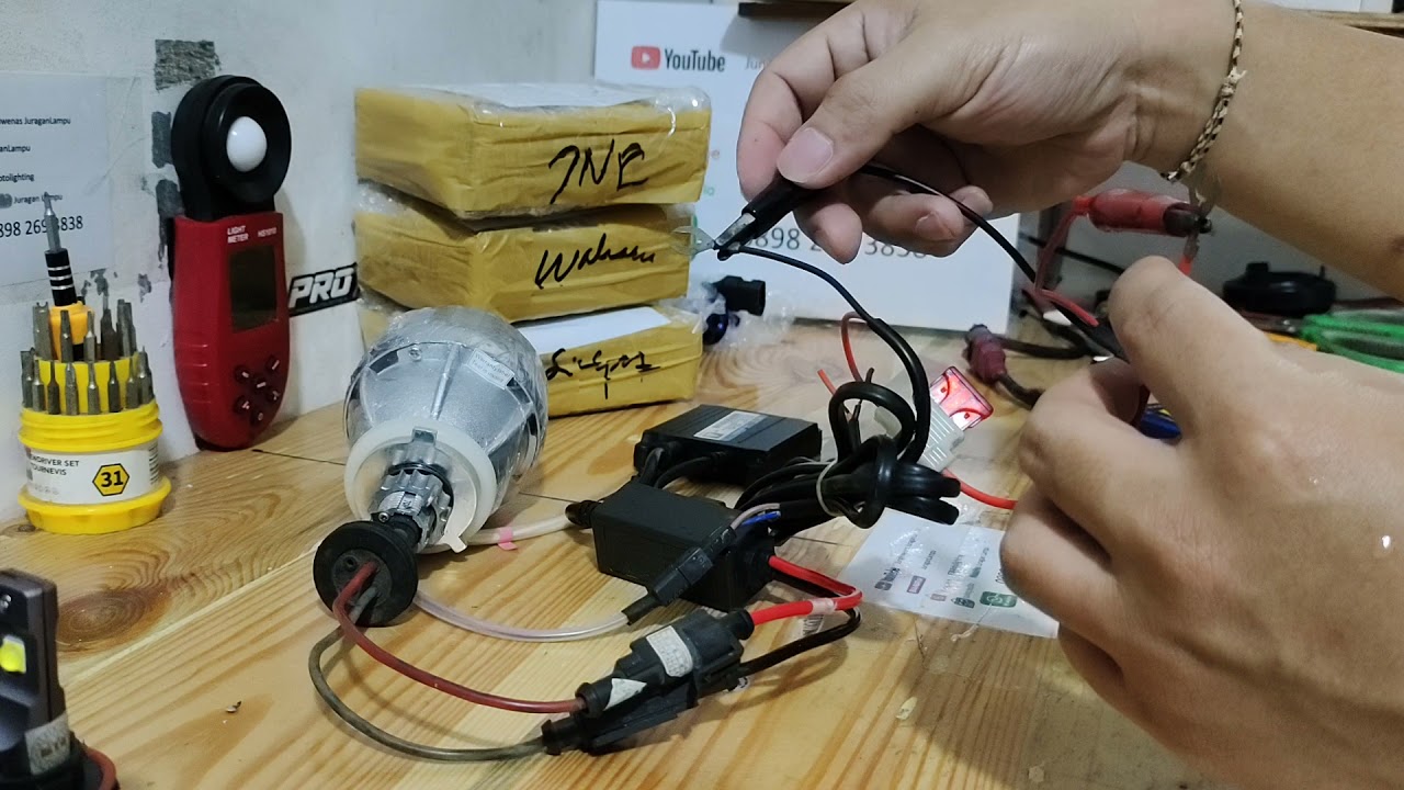 balast HId motor dc berikut kabel set dan inverter angel eyes ccfl