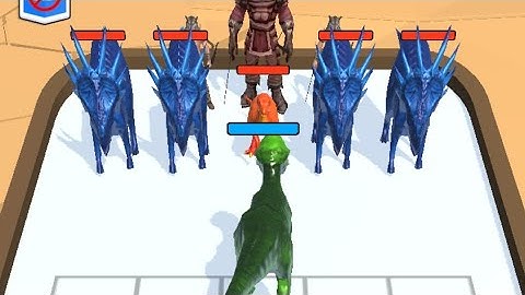 Merge Master updated dinosaurs Fight level 82 android iOS Gameplay