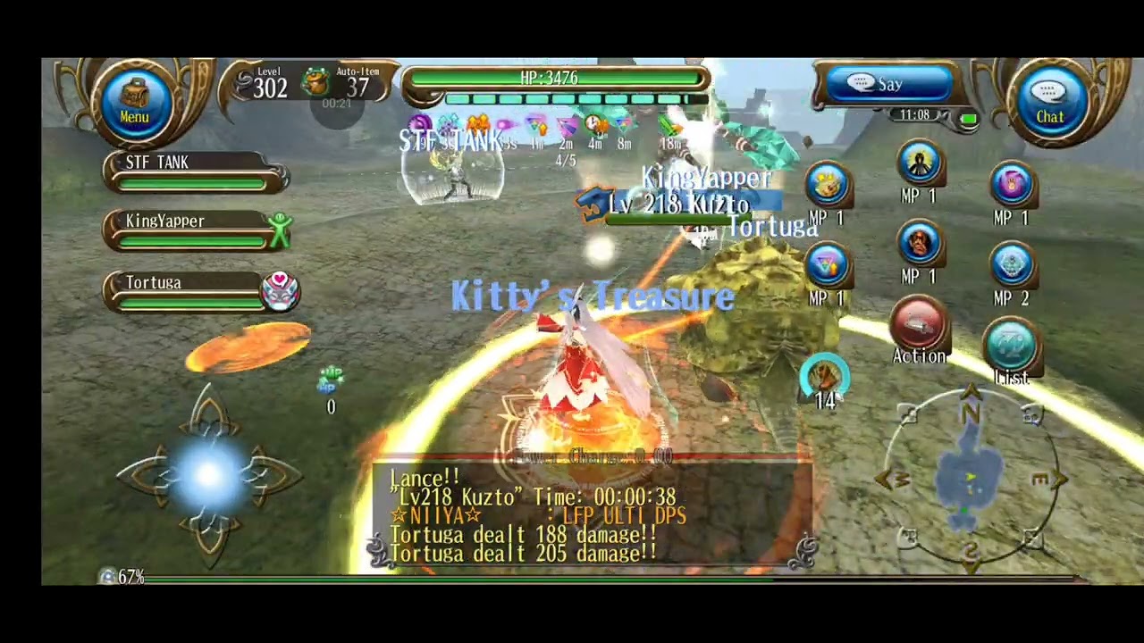 Toram Online: Testing INT DEX CRT MD DPS with New Sprite Skills at Kuzto (Ultimate)!