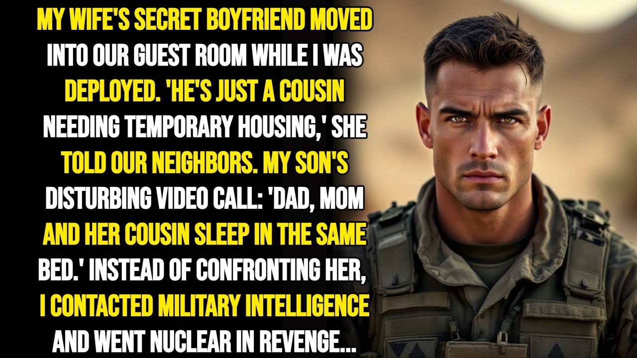 WHILE I WAS OVERSEAS MY CHEATING WIFE MOVED HER LOVER INTO OUR HOME & LIED HE WAS COUSIN, BUT MY SON