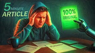 Plagiarism-Free Articles in One Click - No Writing Skills Needed