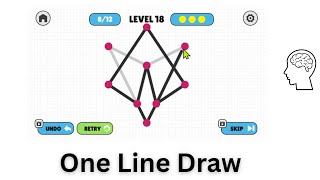 One Line Draw (🌐 Online | 🧠Brain Game) - Game Link in Description!!! screenshot 2