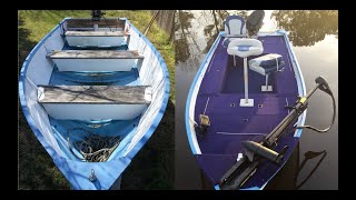 14 FT Utility to Tiny Bass Boat | Full Build Timelapse | Start to Finish!