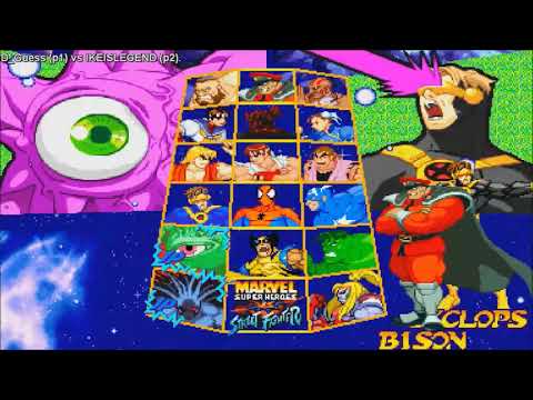 Fightcade - Marvel Super Heroes Vs Street Fighter - D_Guess(MEX) Vs IKEISLEGEND(USA)