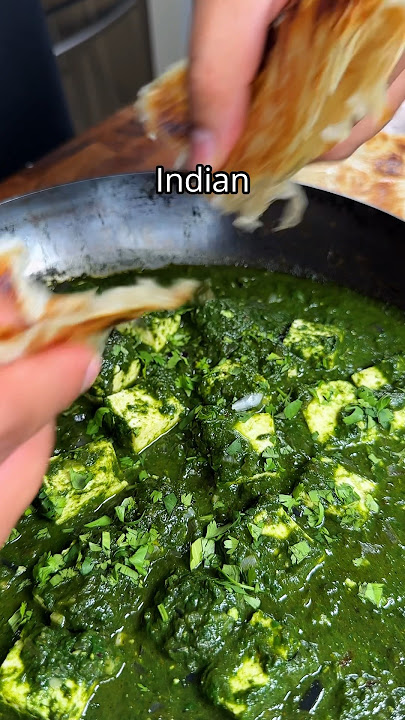The BEST palak paneer ever 😍 #Shorts