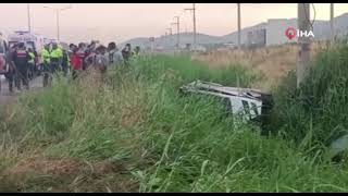 Cezaevi Nakil Aracı Şarampole Devrildi: 9’U Jandarma Personeli 10 Yaralı