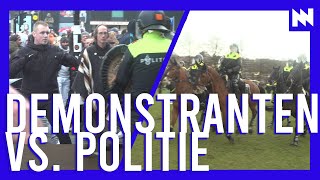Politie grijpt keihard in bij demonstratie in Amsterdam
