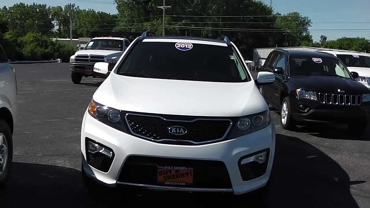 2012 Kia Sorento SX V6 SUV White for sale Dayton Troy Piqua Sidney Ohio