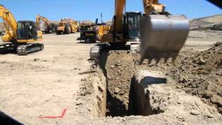 Cat 320D Excavator Trenches in Dublin, CA