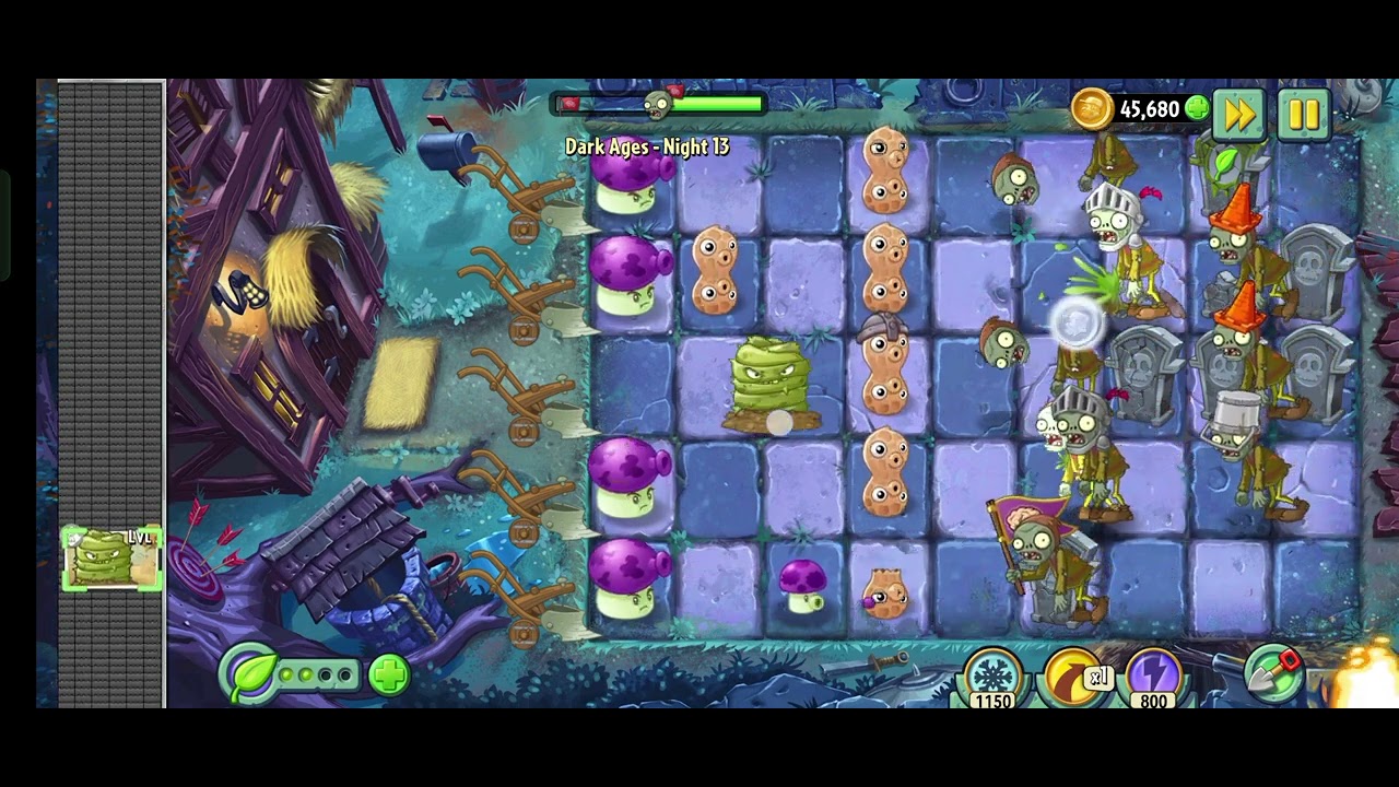 Plants vs Zombies 2 Dark Ages Night 13 (2024) - YouTube