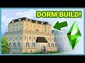 Building a Dorm in The Sims 4 University!