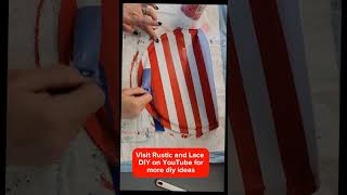 Patriotic Door Hanger shorts diy homedecor crafting