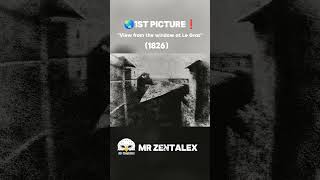The First photo ever taken,almost 200 years old📷                            #historyshorts #shorts
