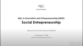 Full WEBINAR: Social Entrepreneurship News