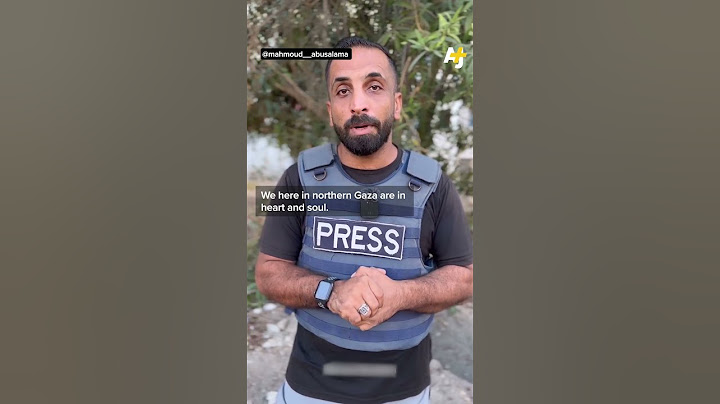 This #Palestinian journalist sent a message from #Gaza to #Lebanon