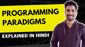 Programming Paradigms Explained in Hindi 🔥 | PCPF | Paradigms and Computer Programming Fundamentals