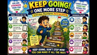 Keep Going (One More Step) | Persistence & Motivation Song 🎶