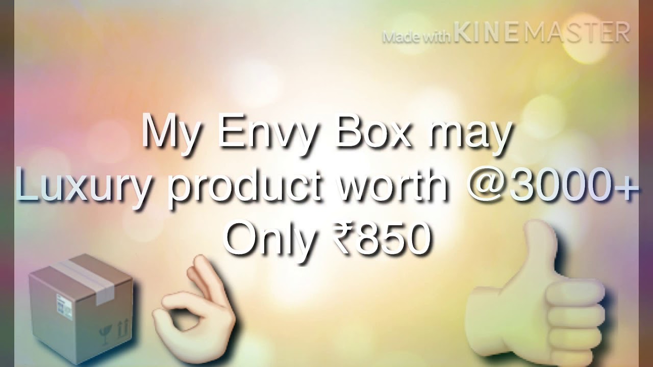 My envy box May 2018 | luxury product | pooja |