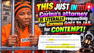 Chef Carmen....YOU IN DANGUH Girlllll! Corina's attorney is requesting JAIL TIME!