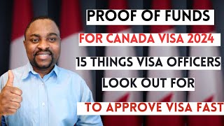 How to Show PROOF OF FUNDS for CANADA VISA | Proof of Funds Canada Immigration |15 Tips in 2024
