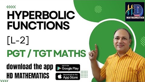 #maths//#pgtmaths //#tgtmaths //hyperbolic functions//  L 2 //PGT TGT maths//