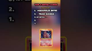 Top 5 🔥 Entei Cards That Will Ignite Your Collection! #Pokemon #Entei #PokemonCards #TCG