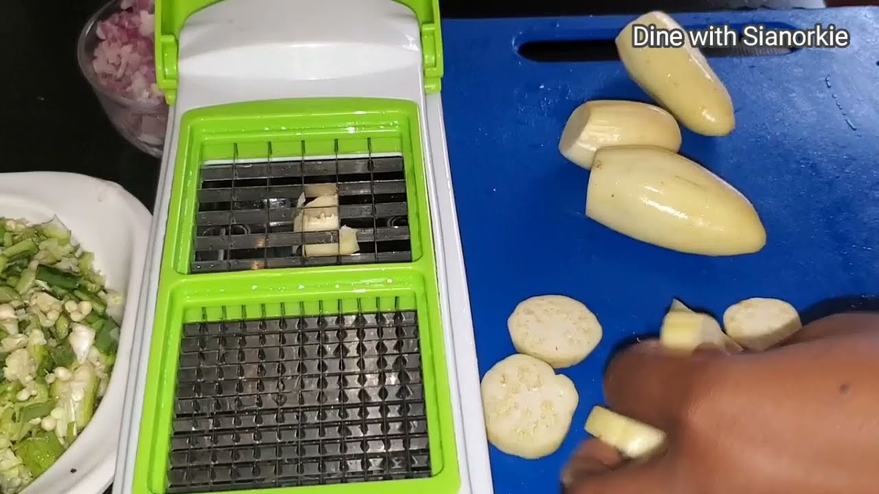Nicer Dicer. Finally using it after years of purchase
