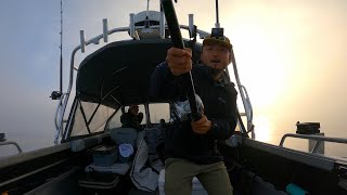 200lb Tuna Hooked... Big Battle Underway