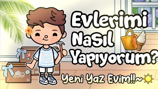 Evlerimi Nasıl Yapıyorum?~🌤🏡 / Toca Boca World Türkçe / J...