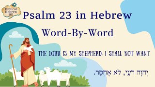 God's Comfort : Mastering 'The Lord is My Shepherd' in Original Hebrew - Psalm 23 screenshot 4