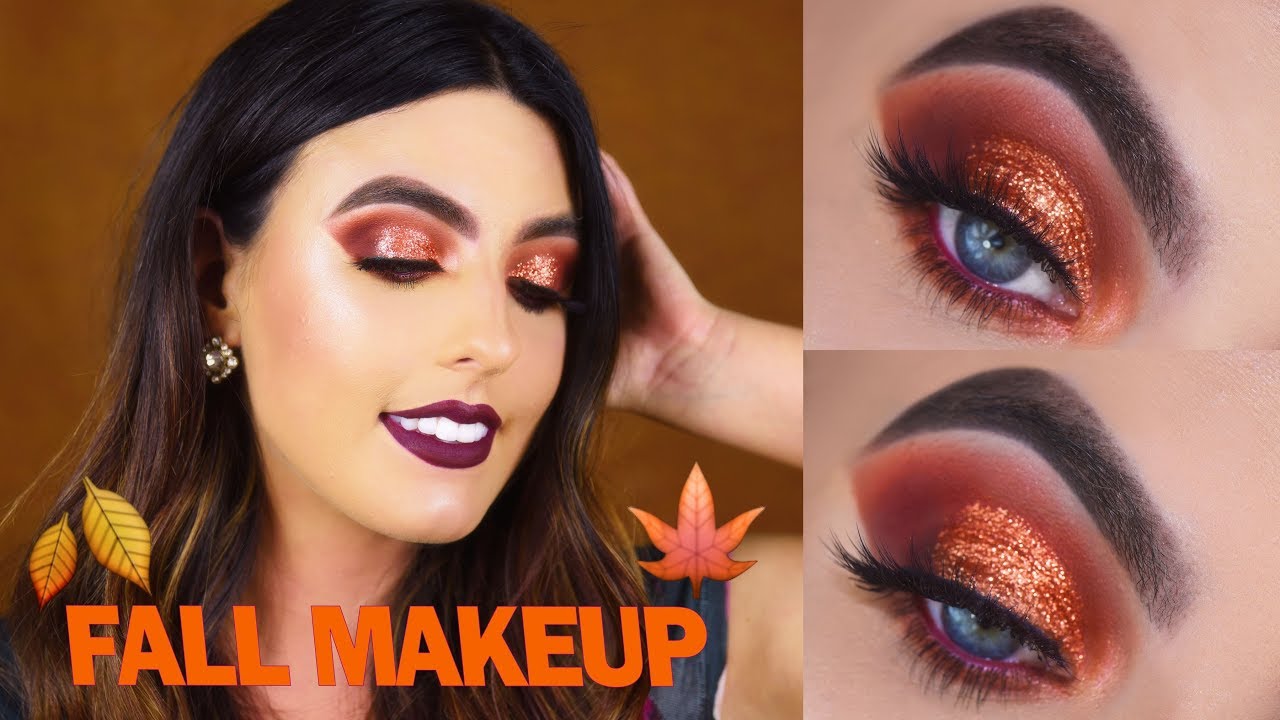 Fall Makeup Tutorial Urban Decay Naked Heat Palette YouTube