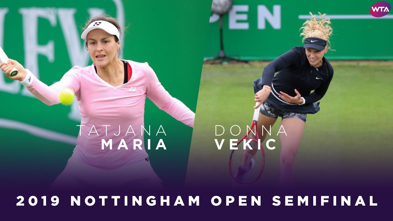 Tatjana Maria vs. Donna Vekic | 2019 Nottingham Open Semifinal | WTA Highlights