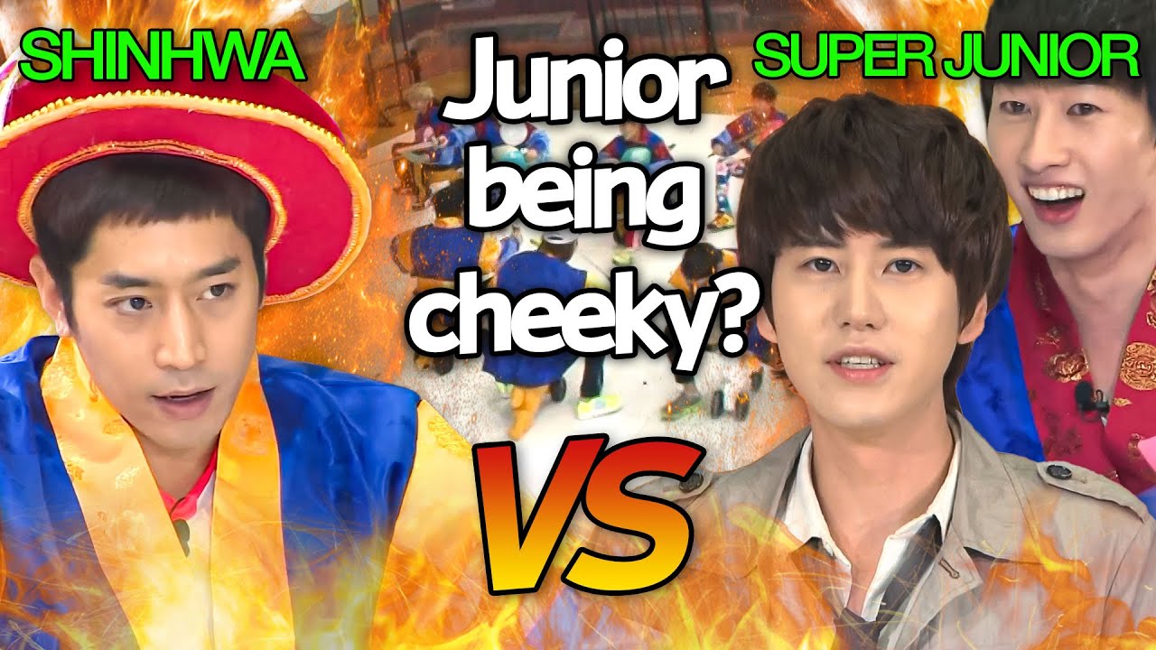 SUPER JUNIOR осмеливаются возразить своим сонбэнимам из SHINHWA? 🤣🤣