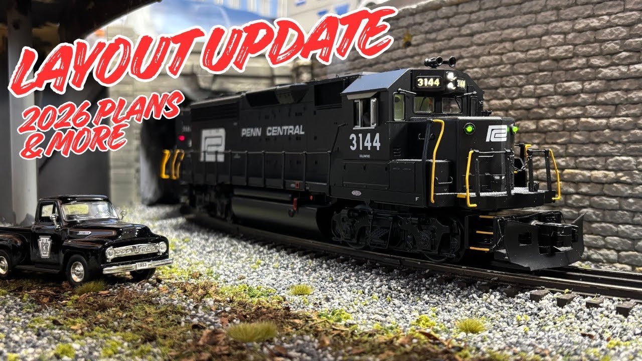 O Gauge Layout Update #9: Scenery Continues, 2026 Plans & More!