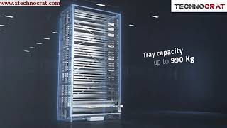 Automatic vertical storage machine