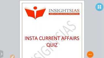 INSIGHTSIAS QUIZ MAY -ENVIRONMENT 3 2020 CURRENT AFFAIRS:UPSC/STATE_PSC/EPFO/